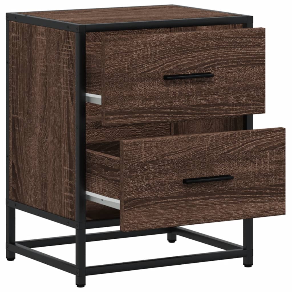 Tables de chevet 2 pcs chêne marron 40x31x50 cm bois ingénierie - XIOS