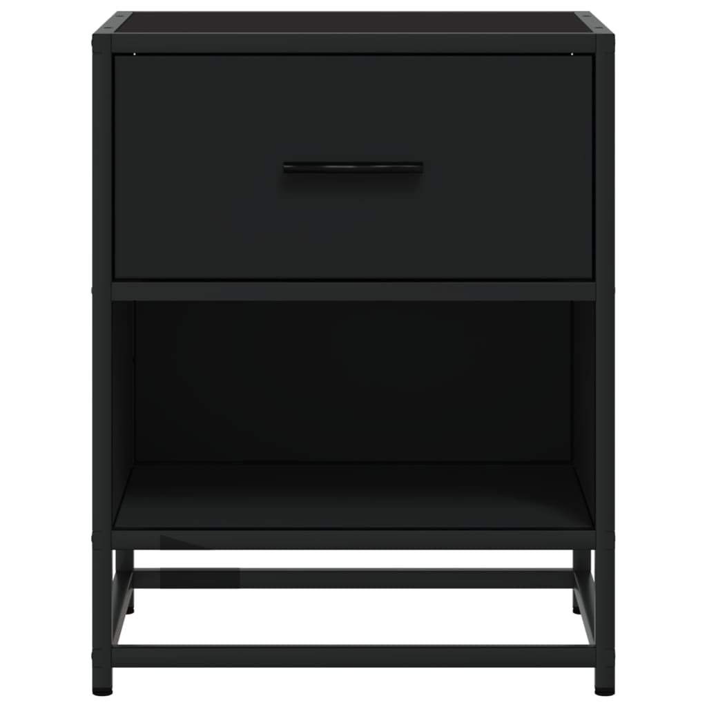 Tables de chevet 2 pcs noir 40x31x50 cm bois d'ingénierie - XIOS