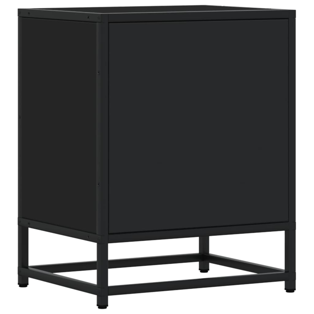 Tables de chevet 2 pcs noir 40x31x50 cm bois d'ingénierie - XIOS