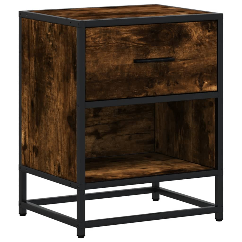 Tables de chevet 2 pcs chêne fumé 40x31x50 cm bois ingénierie - XIOS