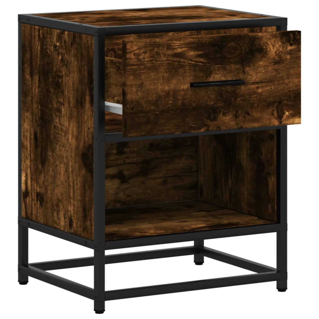 Tables de chevet 2 pcs chêne fumé 40x31x50 cm bois ingénierie - XIOS