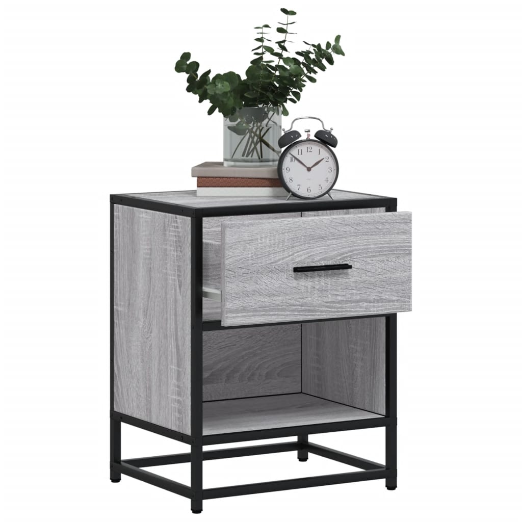 Tables de chevet 2 pcs sonoma gris 40x31x50 cm bois ingénierie - XIOS