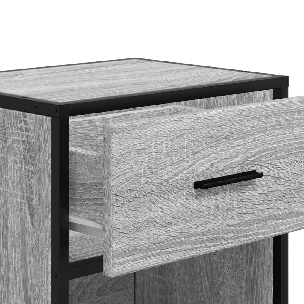 Tables de chevet 2 pcs sonoma gris 40x31x50 cm bois ingénierie - XIOS