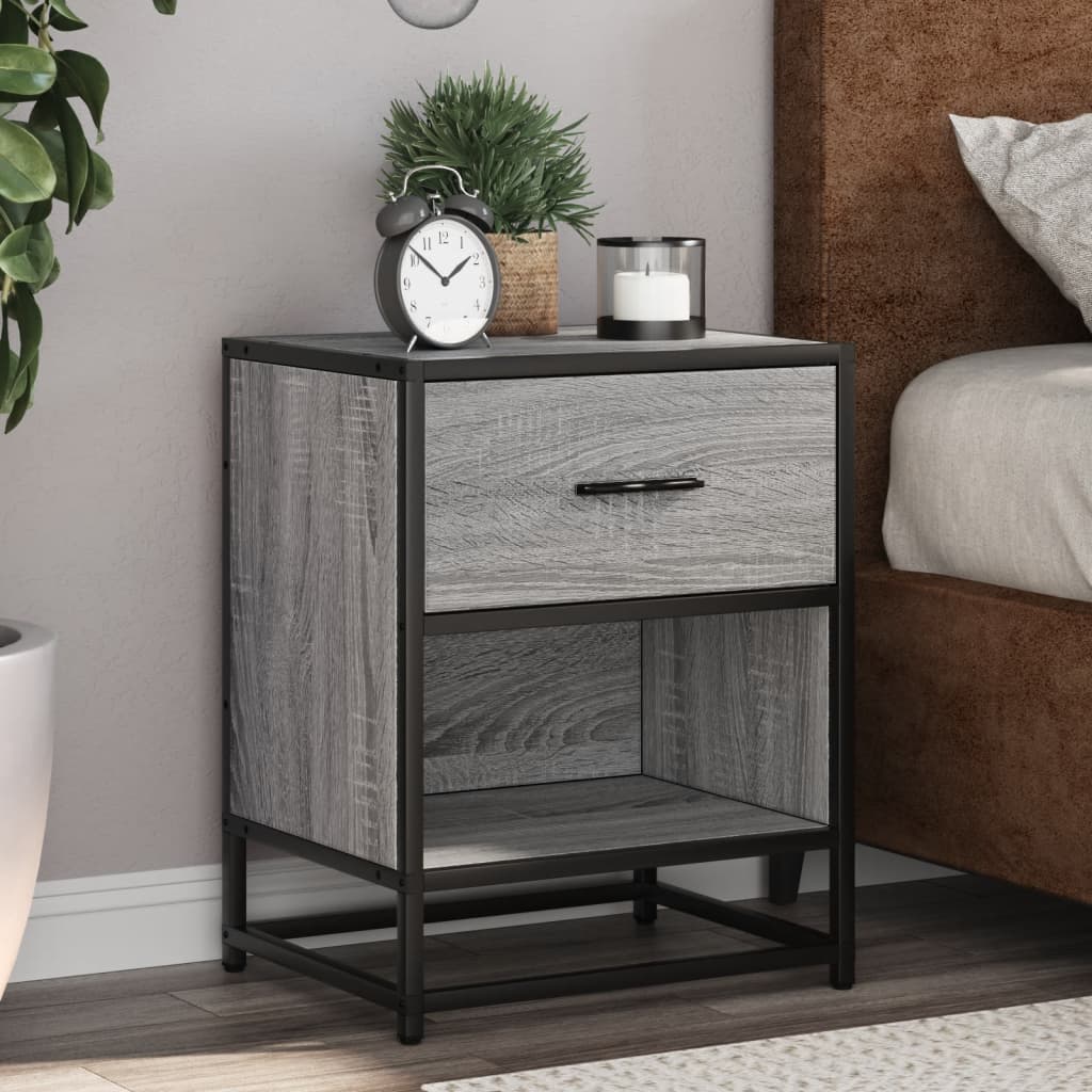 Tables de chevet 2 pcs sonoma gris 40x31x50 cm bois ingénierie - XIOS