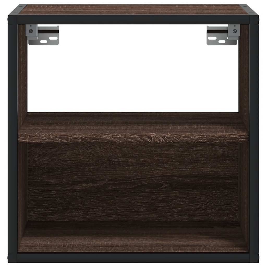 Tables de chevet murales 2 pcs chêne marron 40x31x39,5 cm