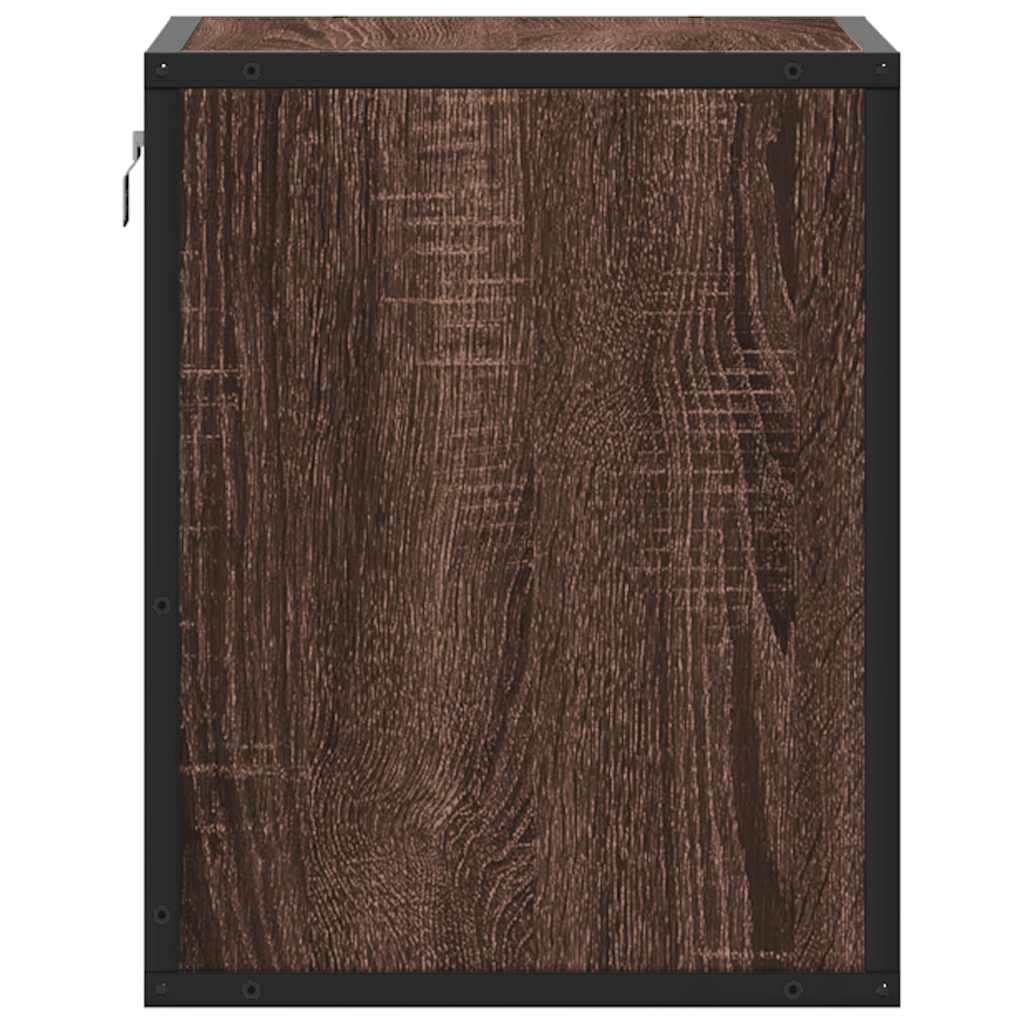 Tables de chevet murales 2 pcs chêne marron 40x31x39,5 cm