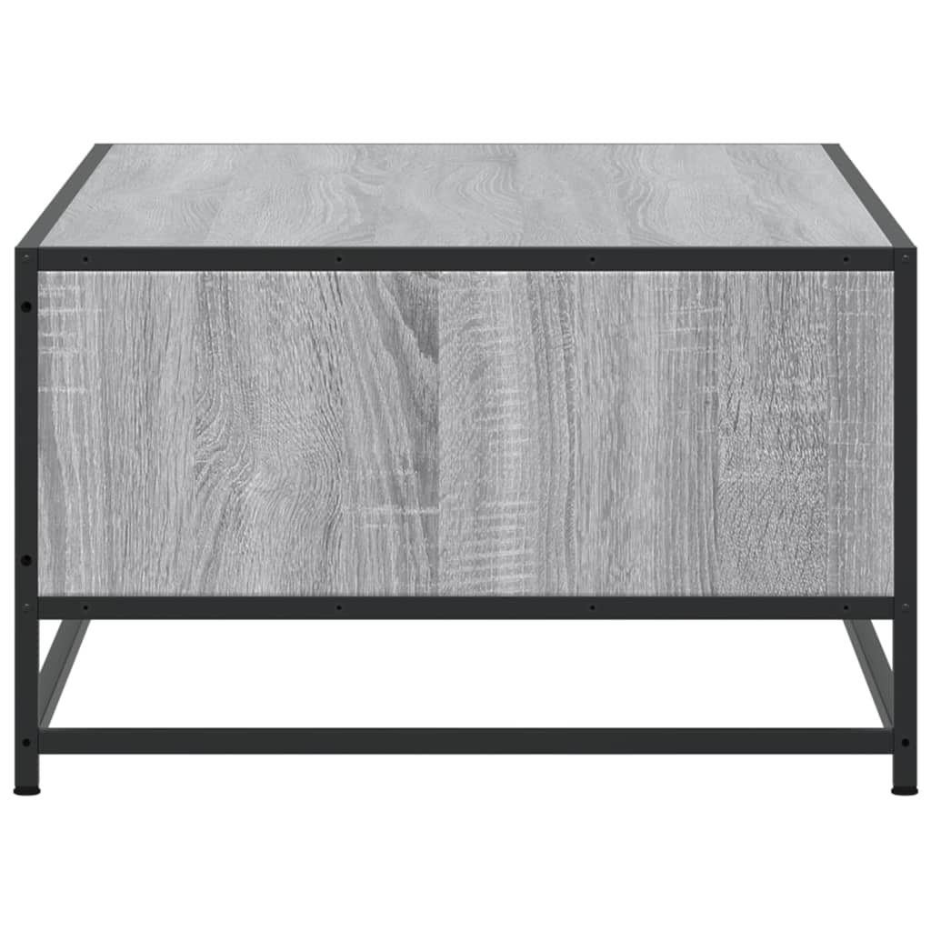 Table basse sonoma gris 100x57x35 cm bois d'ingénierie et métal - XIOS