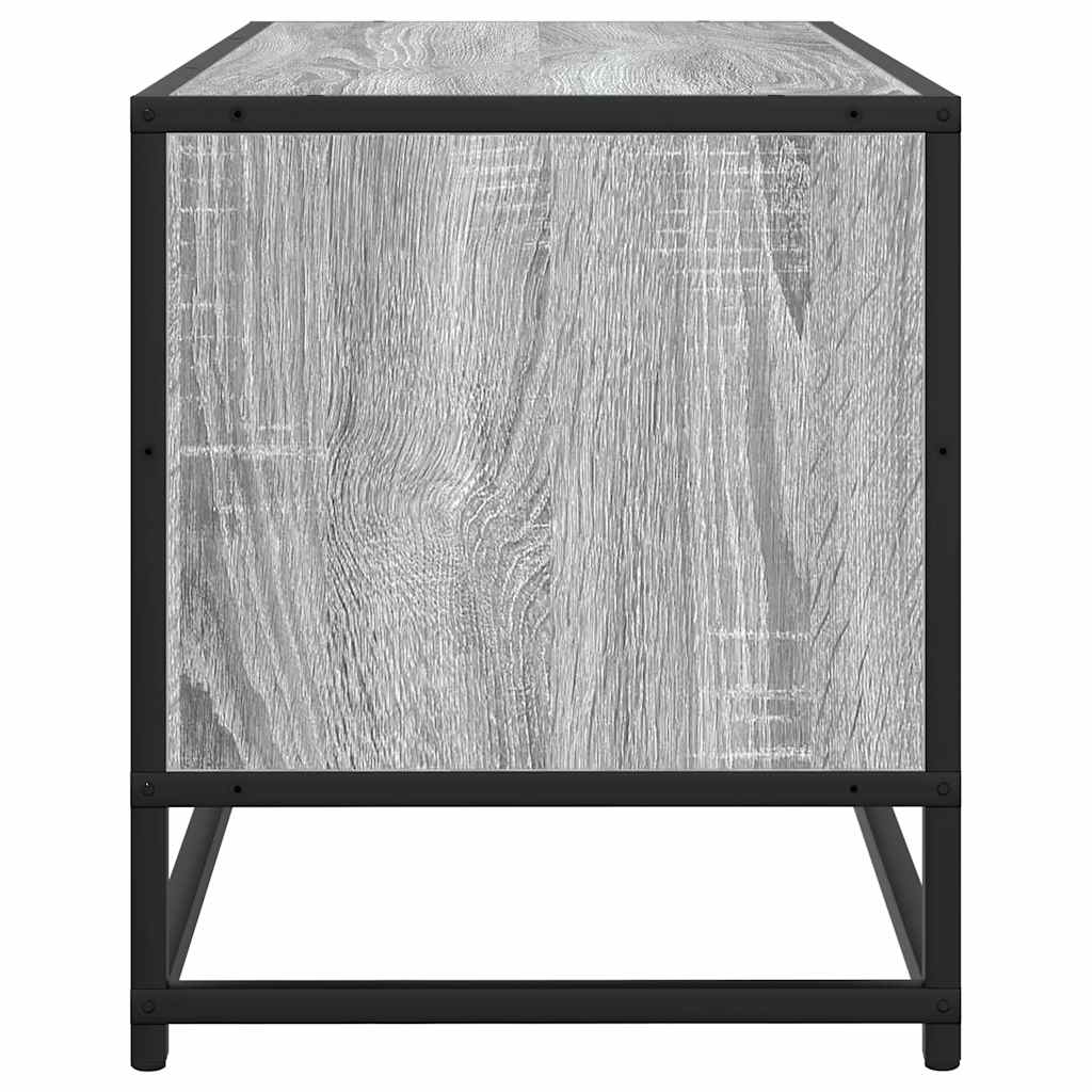 Meuble TV sonoma gris 100x34,5x40 cm bois d'ingénierie et métal Meubles TV vidaXL