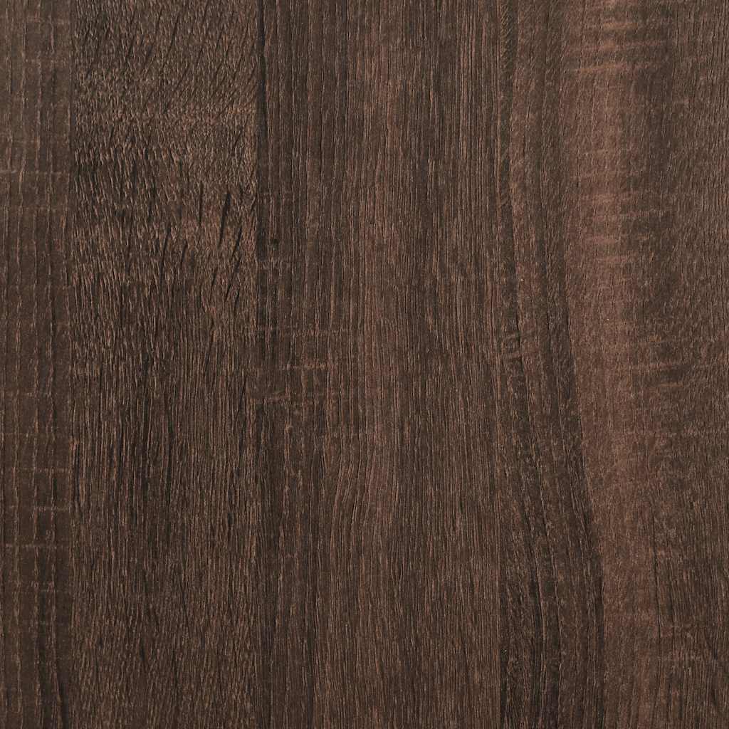 Meuble TV chêne marron 100x34,5x40cm bois d'ingénierie et métal Meubles TV vidaXL