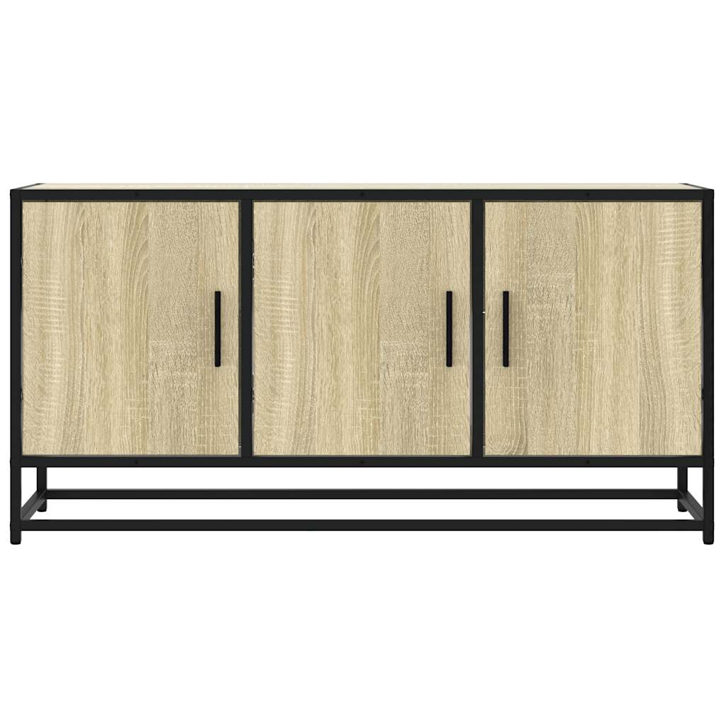 Meuble TV chêne sonoma 100x35x50 cm bois d'ingénierie et métal Meubles TV vidaXL   