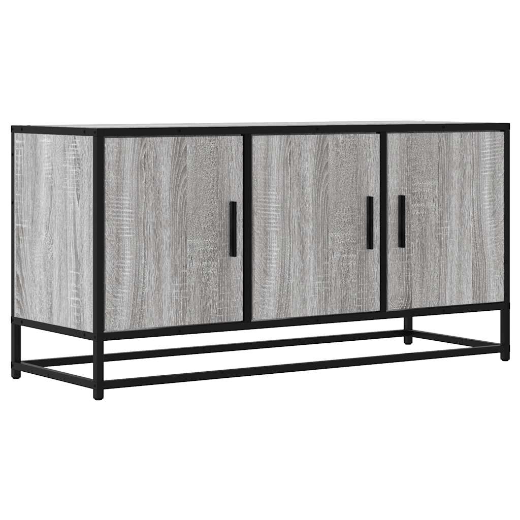 Meuble TV sonoma gris 100x35x50 cm bois d'ingénierie et métal Meubles TV vidaXL   