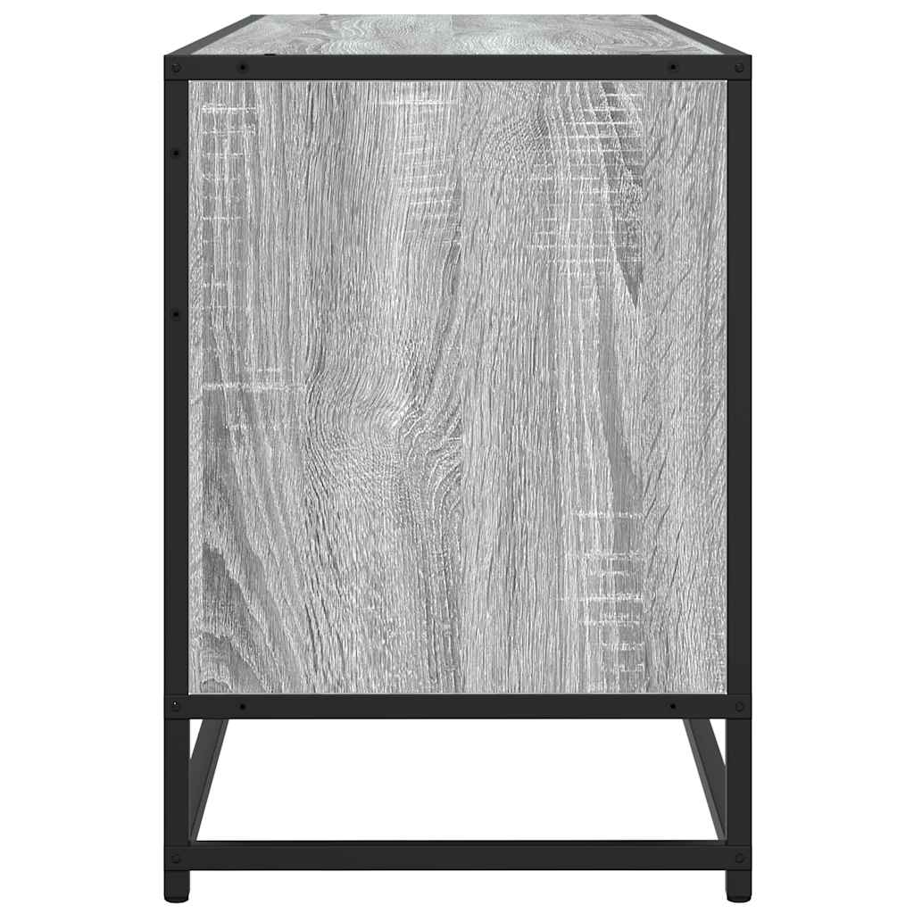 Meuble TV sonoma gris 100x35x50 cm bois d'ingénierie et métal Meubles TV vidaXL   