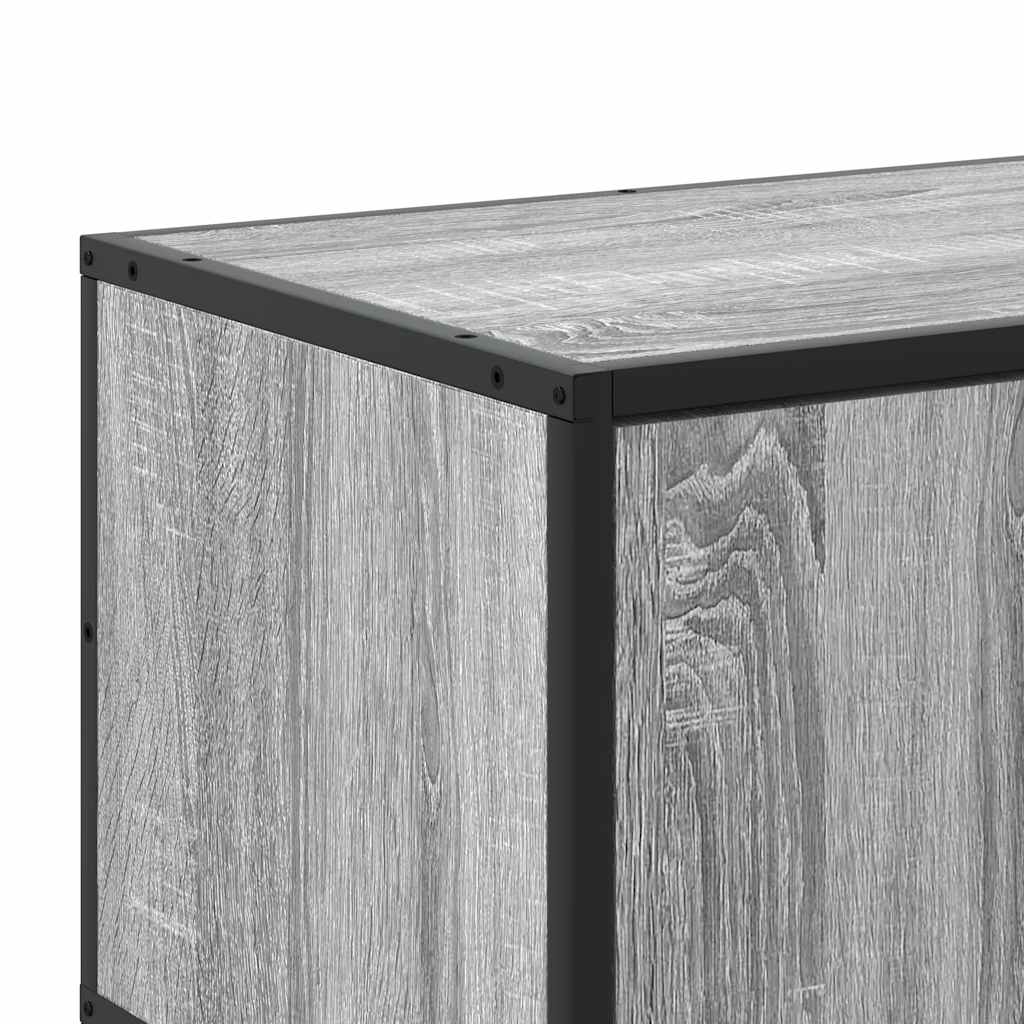 Meuble TV sonoma gris 100x35x50 cm bois d'ingénierie et métal Meubles TV vidaXL   