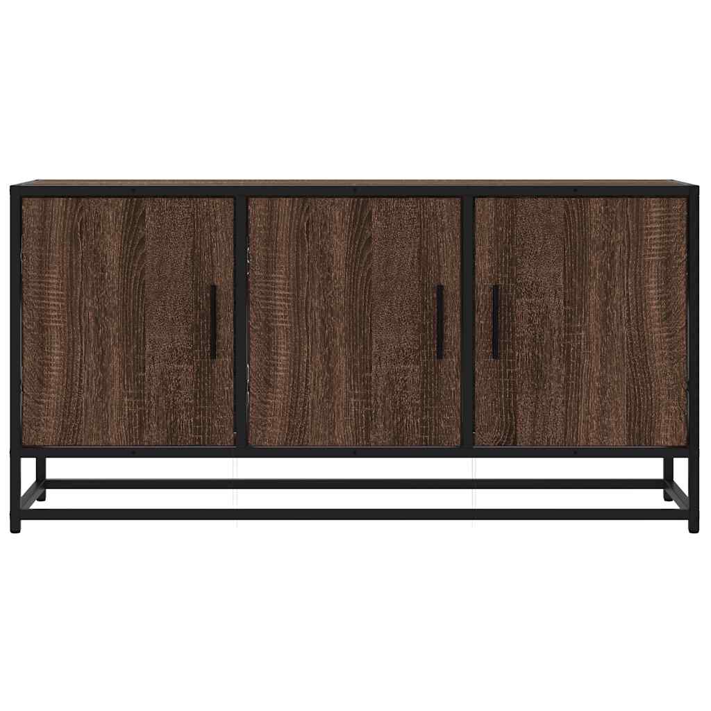 Meuble TV chêne marron 100x35x50 cm bois d'ingénierie et métal Meubles TV vidaXL   