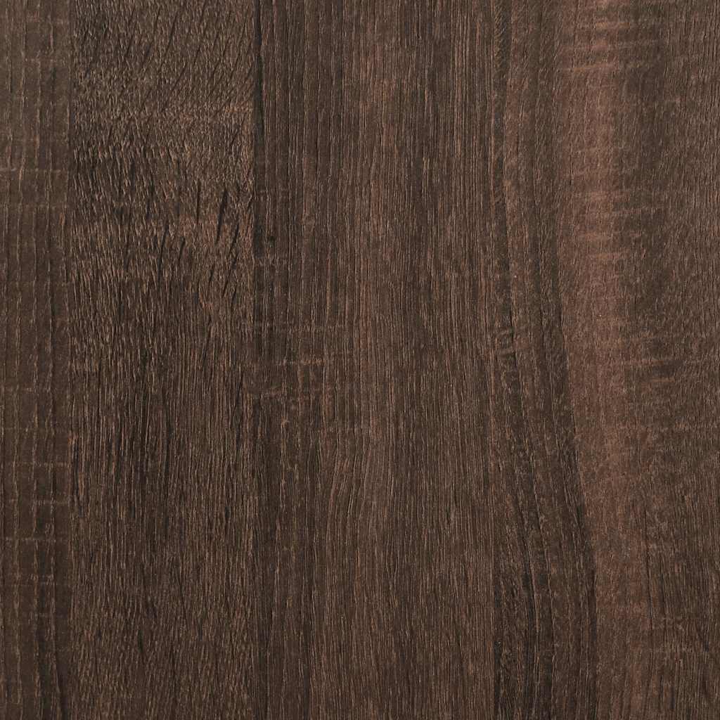 Meuble TV chêne marron 100x35x50 cm bois d'ingénierie et métal Meubles TV vidaXL   