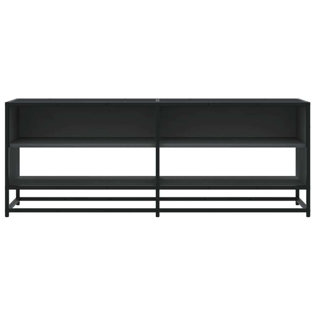 Meuble TV noir 120,5x40x46 cm bois d'ingénierie et métal Meubles TV vidaXL   