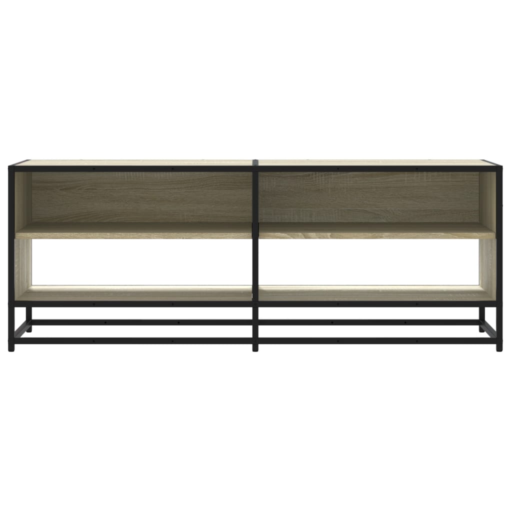 Meuble TV chêne sonoma 120,5x40x46cm bois d'ingénierie et métal Meubles TV vidaXL   