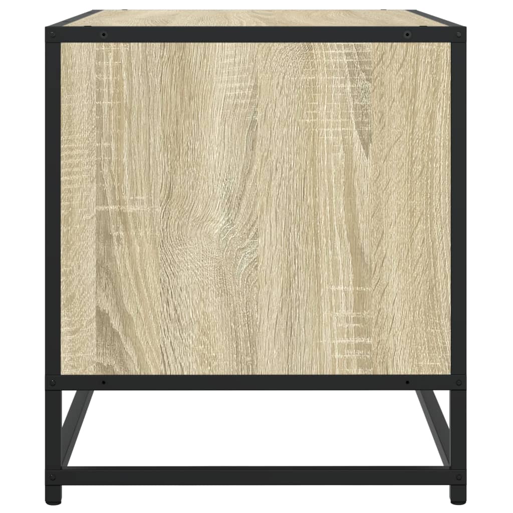Meuble TV chêne sonoma 120,5x40x46cm bois d'ingénierie et métal Meubles TV vidaXL   