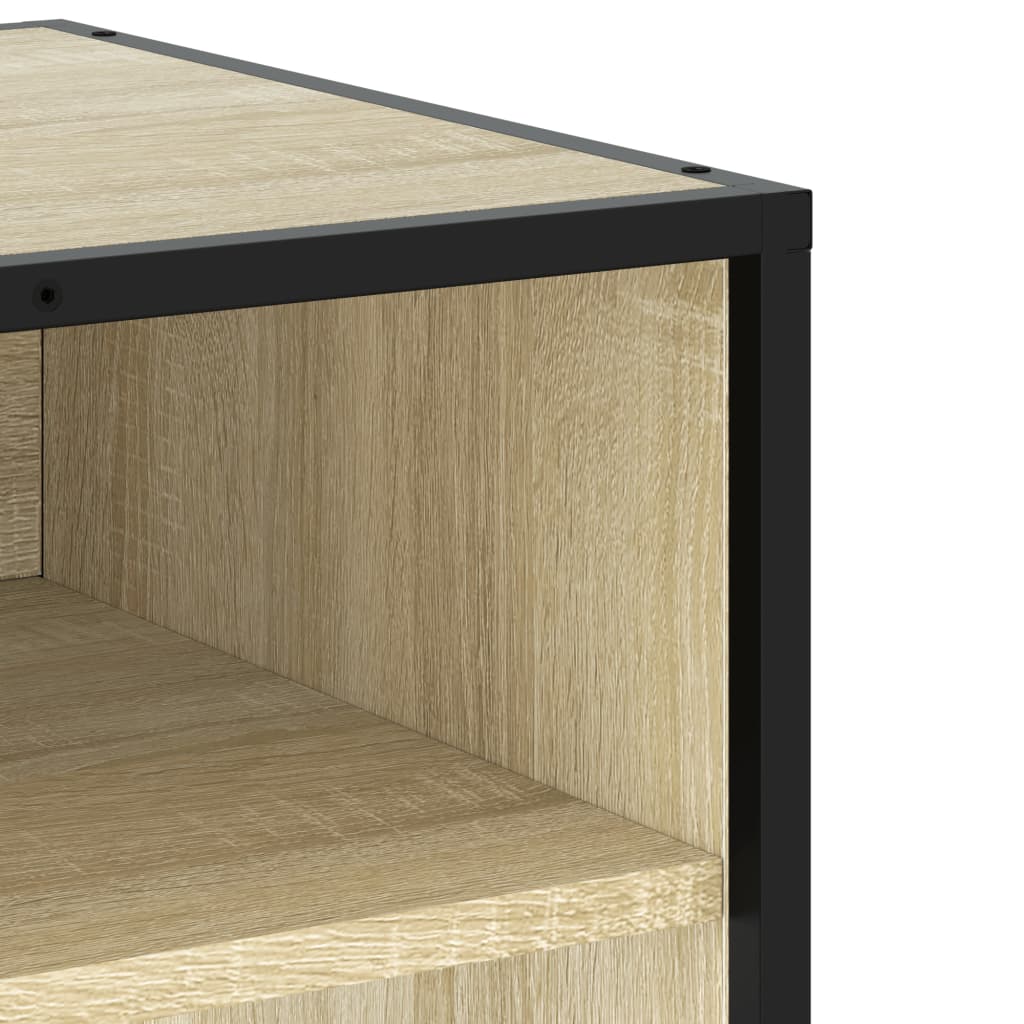 Meuble TV chêne sonoma 120,5x40x46cm bois d'ingénierie et métal Meubles TV vidaXL   