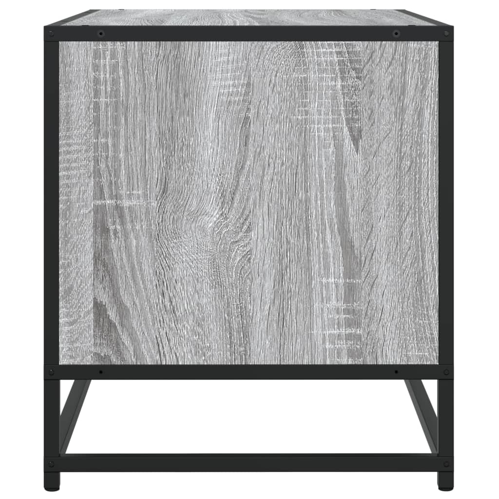 Meuble TV sonoma gris 120,5x40x46 cm bois d'ingénierie et métal - XIOS