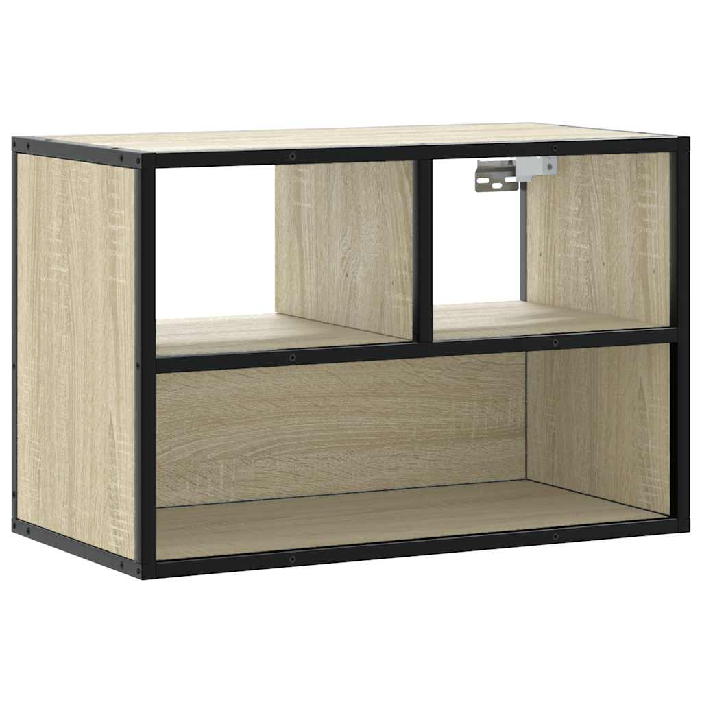 Meuble TV chêne sonoma 60x31x39,5 cm bois d'ingénierie et métal Meubles TV vidaXL