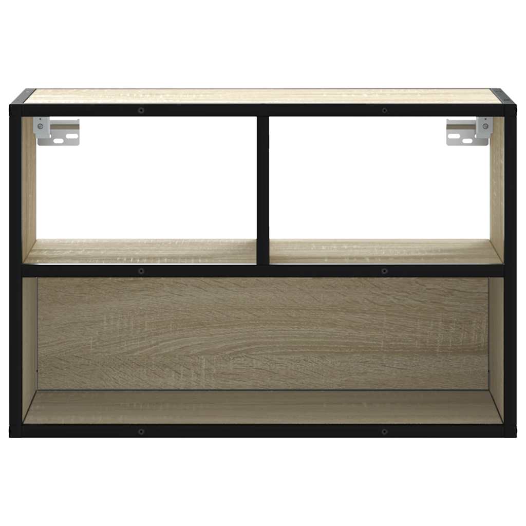 Meuble TV chêne sonoma 60x31x39,5 cm bois d'ingénierie et métal Meubles TV vidaXL