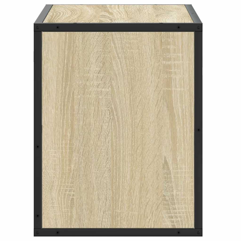 Meuble TV chêne sonoma 60x31x39,5 cm bois d'ingénierie et métal Meubles TV vidaXL
