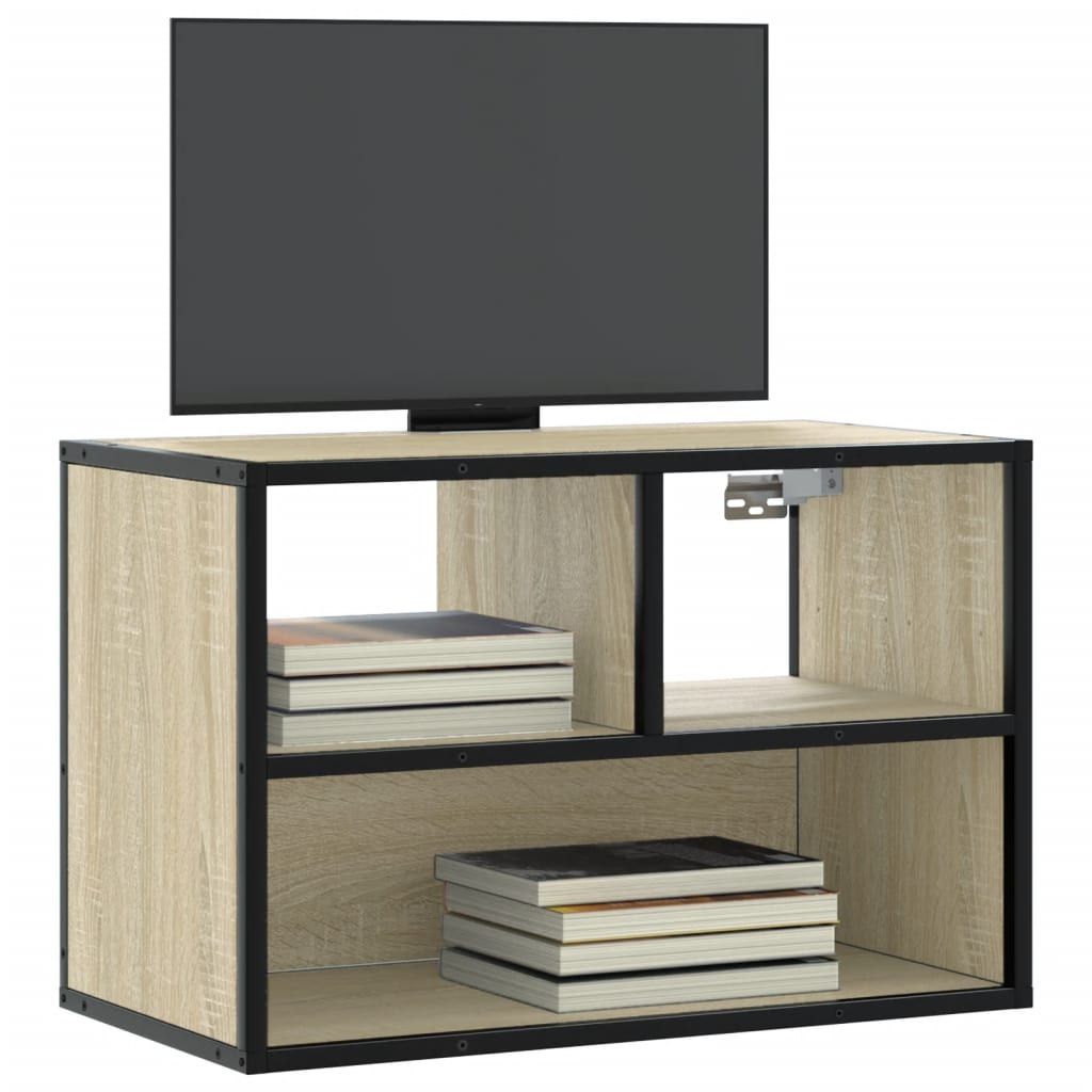 Meuble TV chêne sonoma 60x31x39,5 cm bois d'ingénierie et métal Meubles TV vidaXL