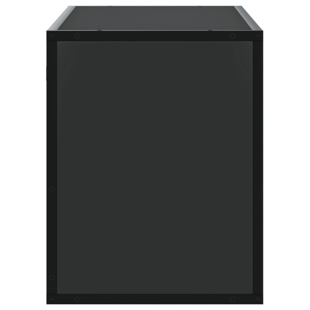 Meuble TV noir 100x31x39,5 cm bois d'ingénierie et métal - XIOS
