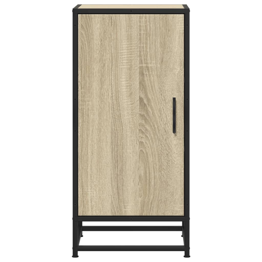 Buffet chêne sonoma 35,5x35x76 cm bois d'ingénierie et métal - XIOS