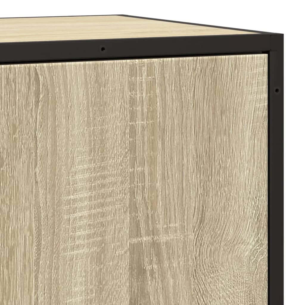 Buffet chêne sonoma 35,5x35x76 cm bois d'ingénierie et métal - XIOS