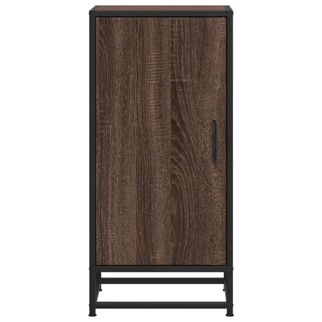 Buffet chêne marron 35,5x35x76 cm bois d'ingénierie et métal - XIOS