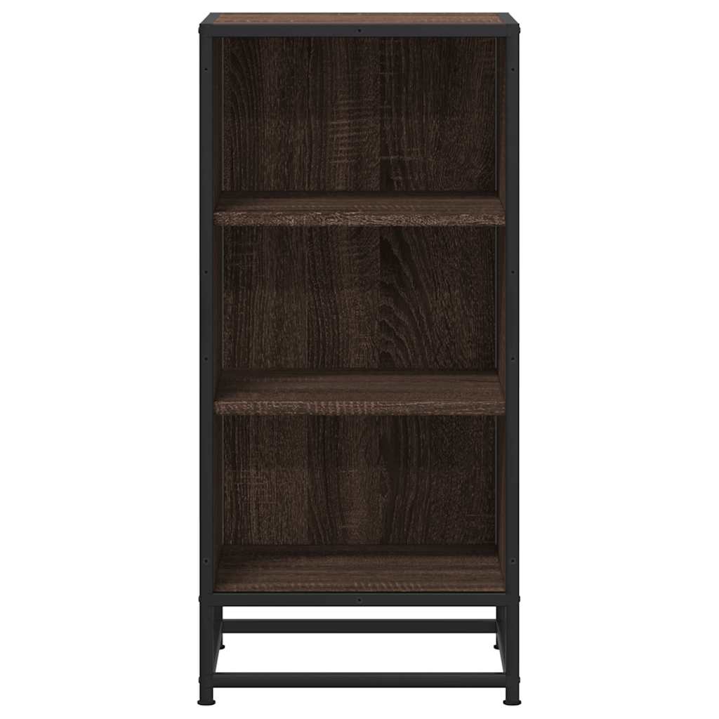 Buffet chêne marron 35,5x35x76 cm bois d'ingénierie et métal - XIOS