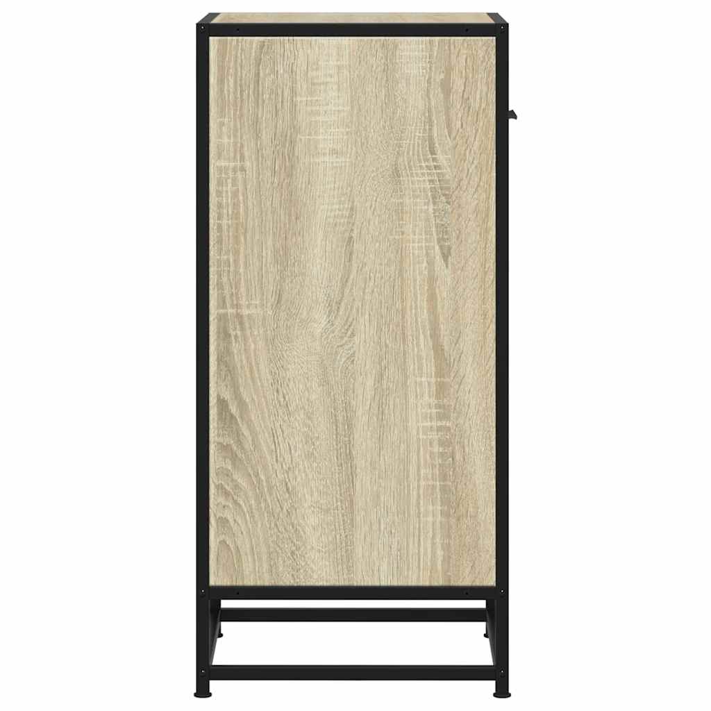 Buffet chêne sonoma 35,5x35x76 cm bois d'ingénierie et métal - XIOS