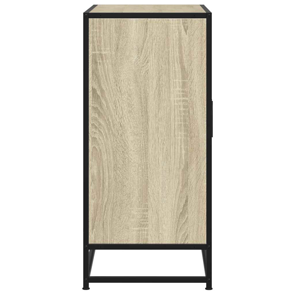 Buffet chêne sonoma 68x35x76 cm bois d'ingénierie et métal - XIOS