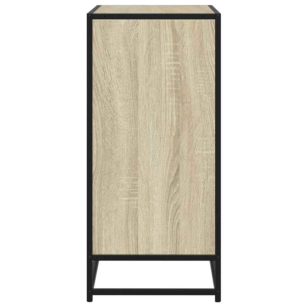 Buffet chêne sonoma 68x35x76 cm bois d'ingénierie et métal - XIOS
