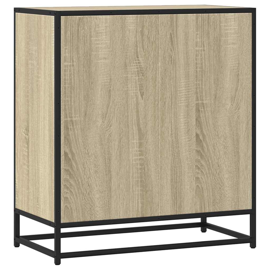 Buffet chêne sonoma 68x35x76 cm bois d'ingénierie et métal - XIOS