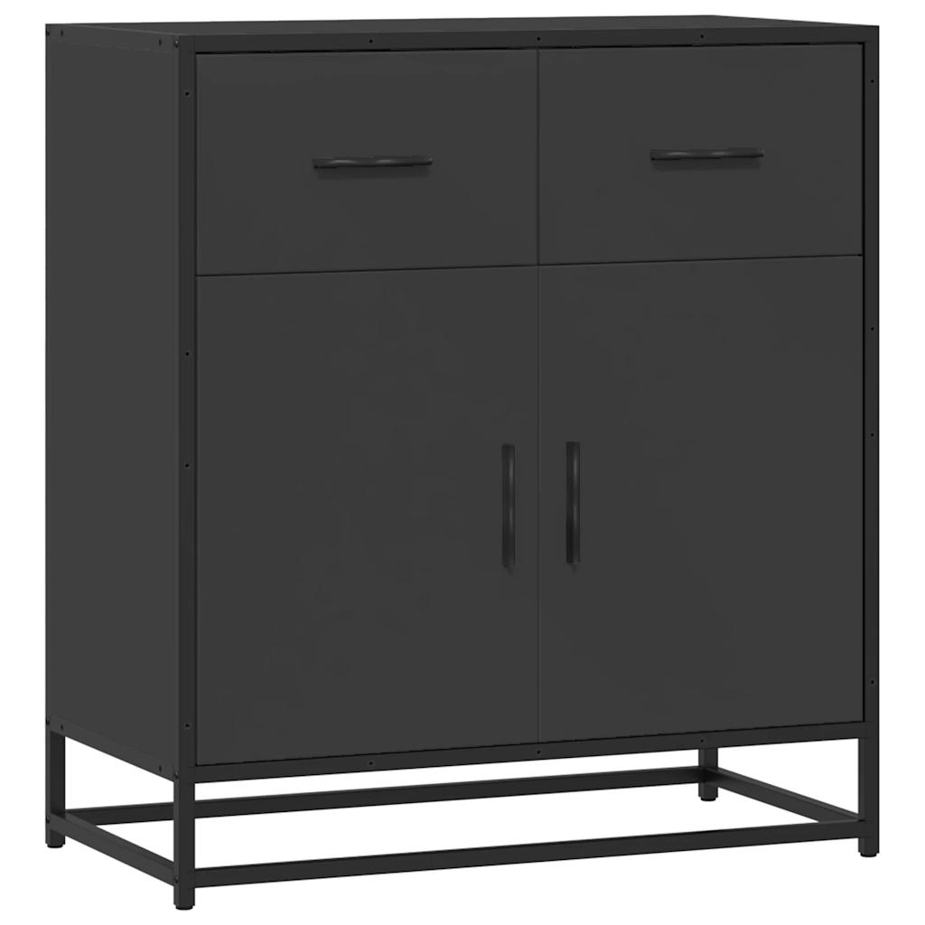 Buffet noir 68x35x76 cm bois d'ingénierie - XIOS