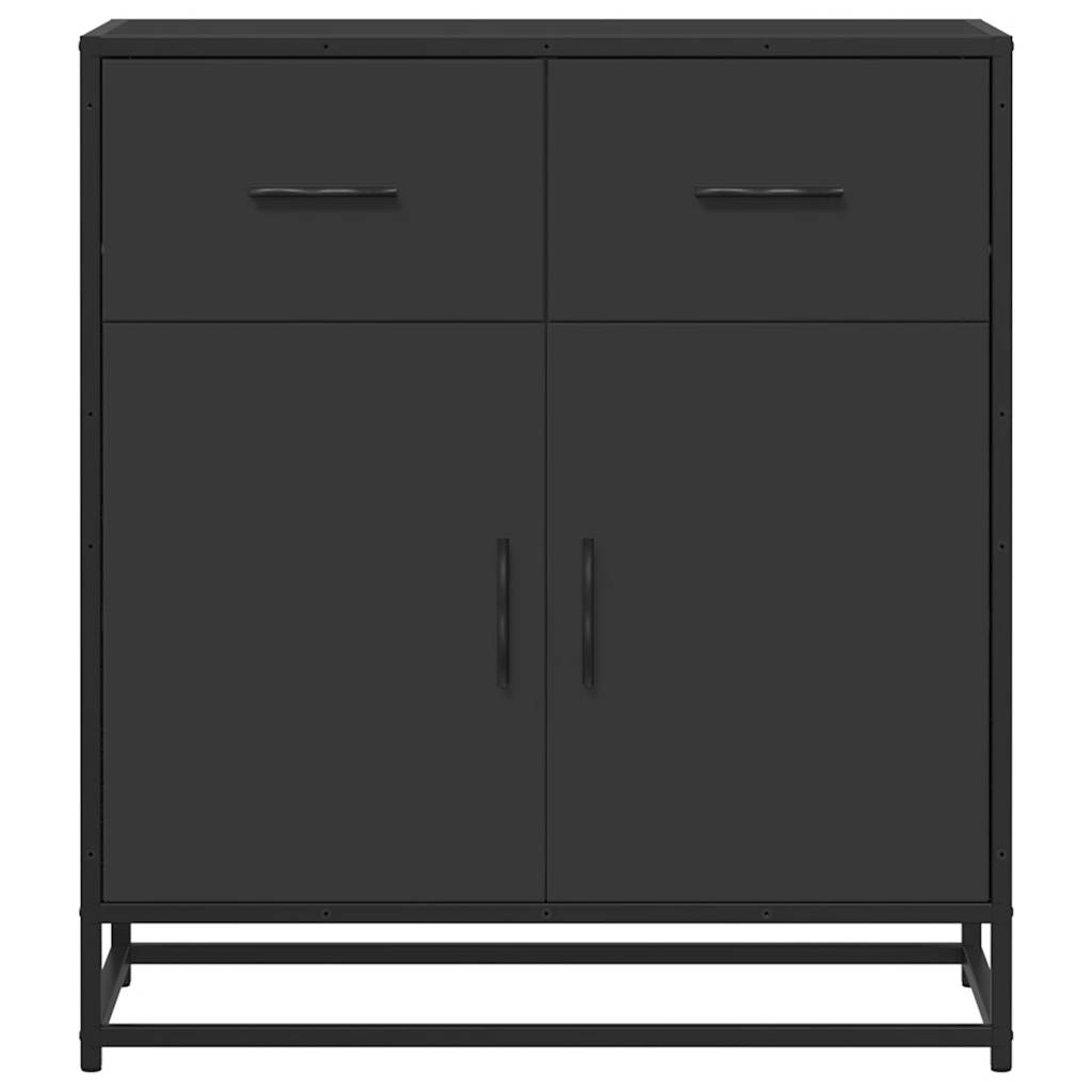 Buffet noir 68x35x76 cm bois d'ingénierie - XIOS