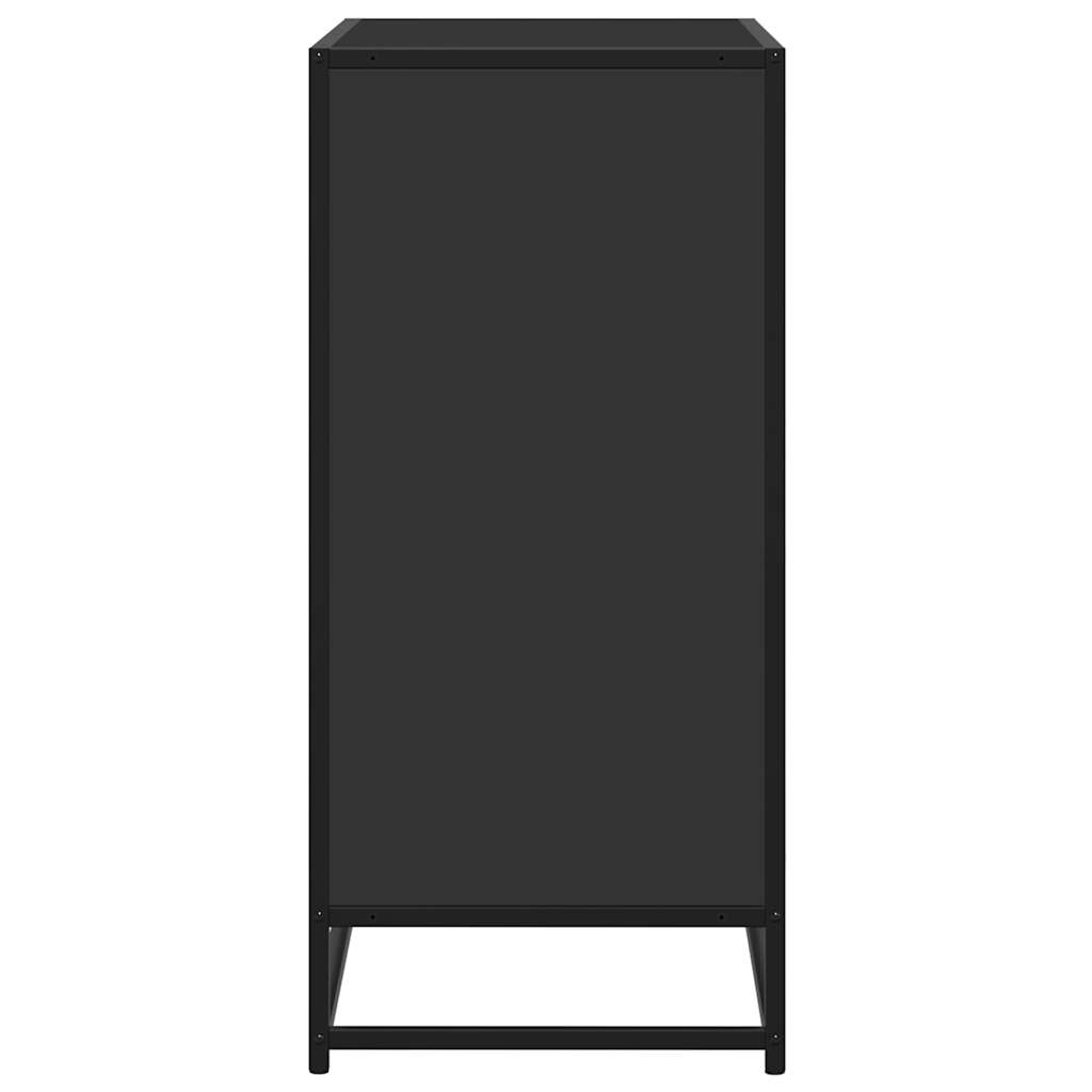 Buffet noir 68x35x76 cm bois d'ingénierie - XIOS