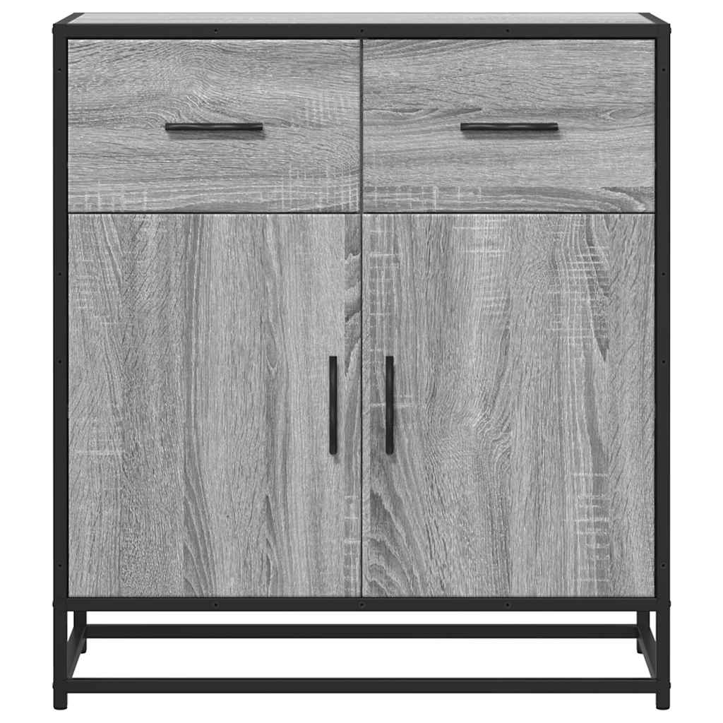 Buffet sonoma gris 68x35x76 cm bois d'ingénierie - XIOS