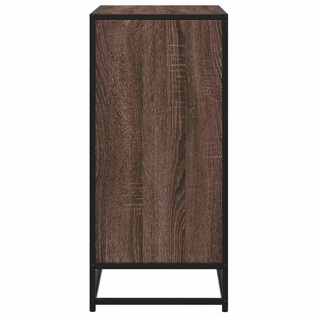 Buffet chêne marron 68x35x76 cm bois d'ingénierie - XIOS