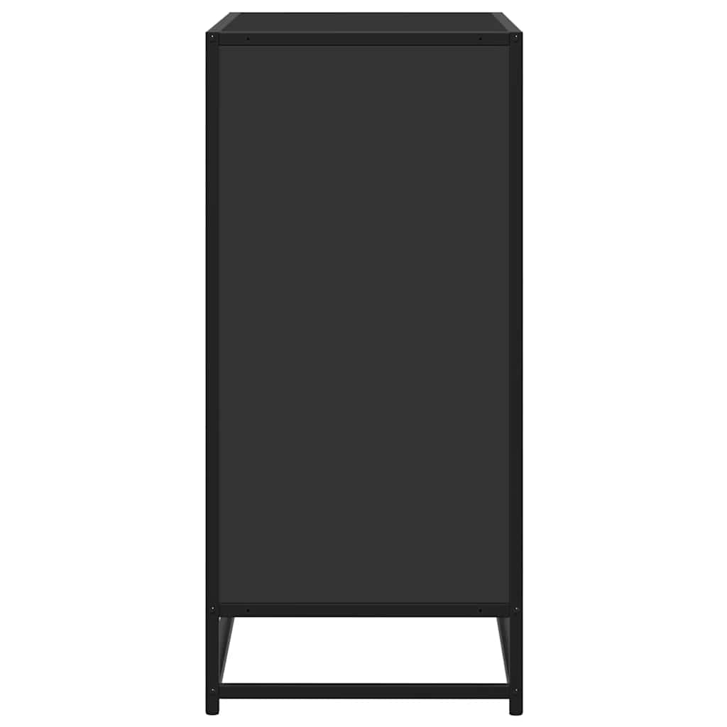 Buffet noir 68x35x76 cm bois d'ingénierie - XIOS