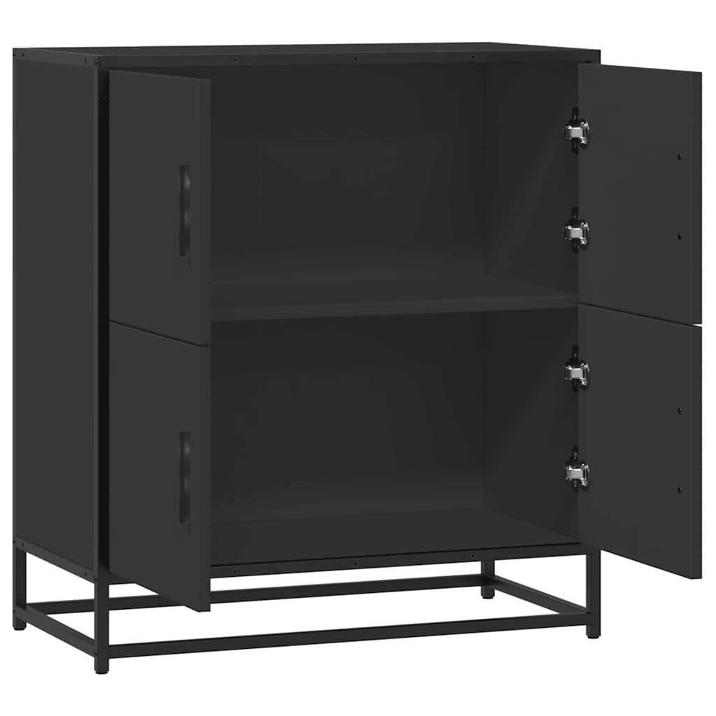 Buffet noir 68x35x76 cm bois d'ingénierie - XIOS