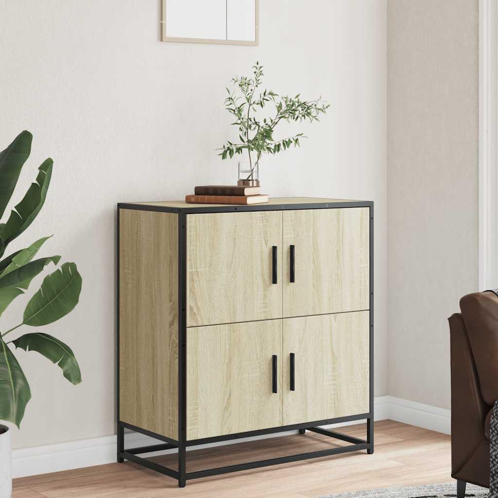 Buffet chêne sonoma 68x35x76 cm bois d'ingénierie