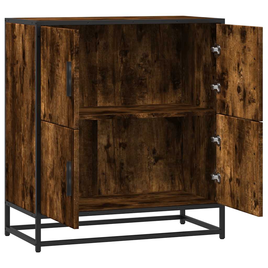 Buffet chêne fumé 68x35x76 cm bois d'ingénierie - XIOS