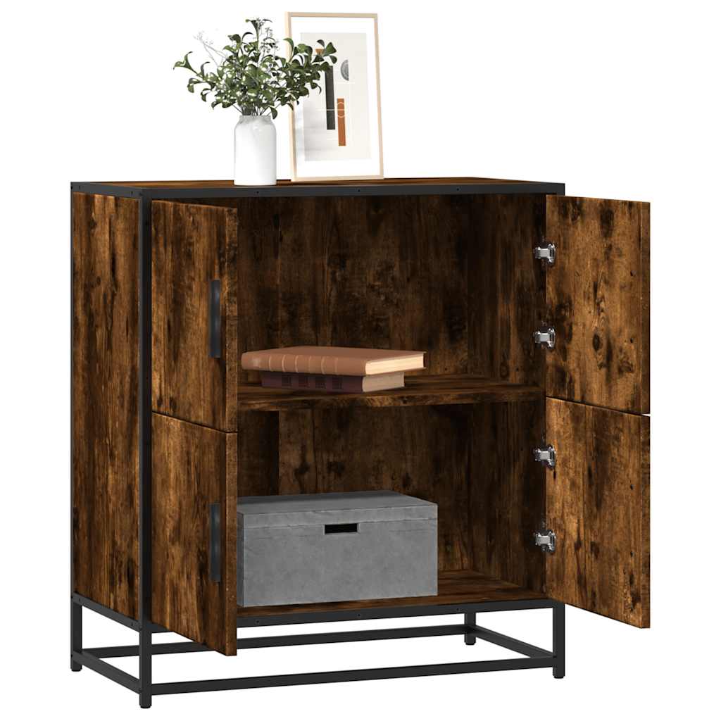 Buffet chêne fumé 68x35x76 cm bois d'ingénierie - XIOS