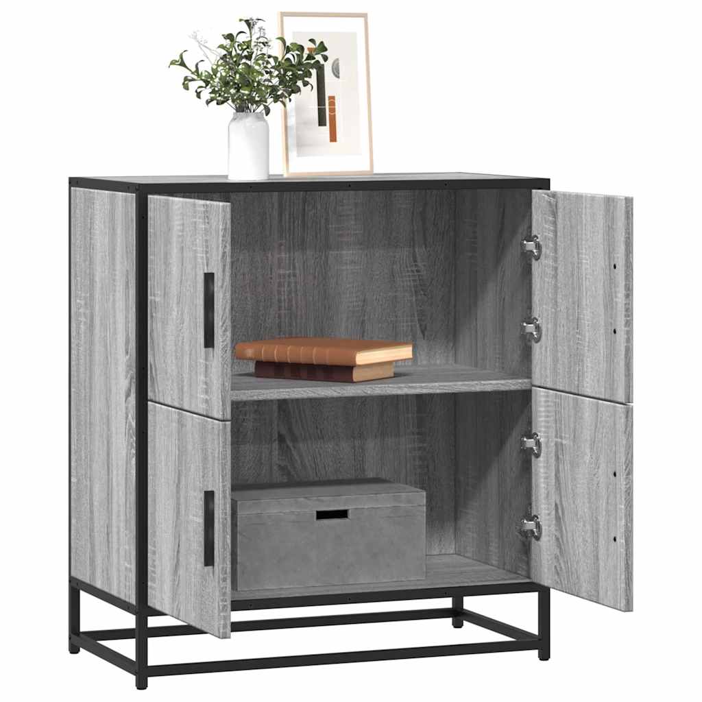 Buffet sonoma gris 68x35x76 cm bois d'ingénierie - XIOS