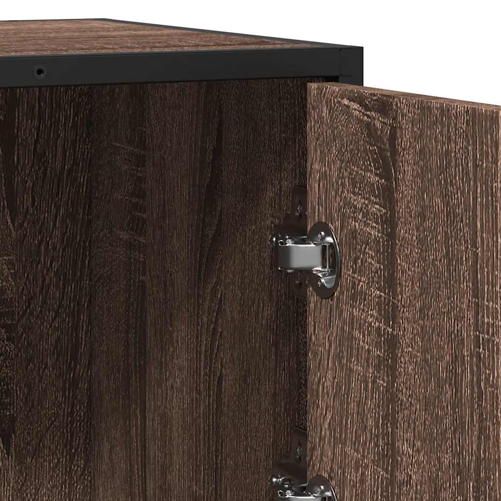 Buffet chêne marron 68x35x76 cm bois d'ingénierie - XIOS