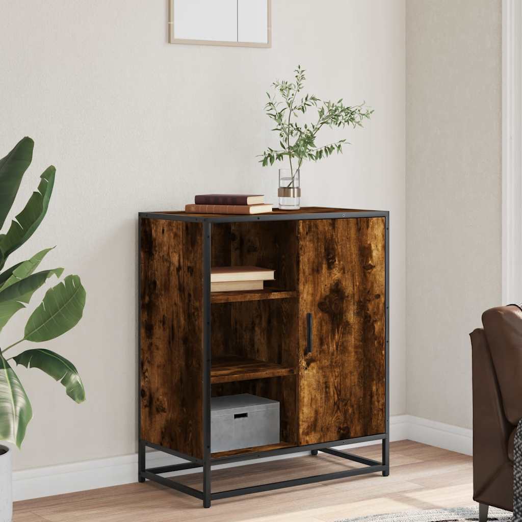 Buffet chêne fumé 62x35x76 cm bois d'ingénierie - XIOS